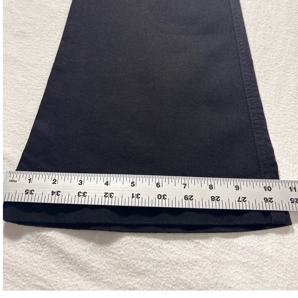 Spanx Flare Jeans Clean Black High Rise Pull On Stretch Denim 20326R Womens L - Picture 13 of 13